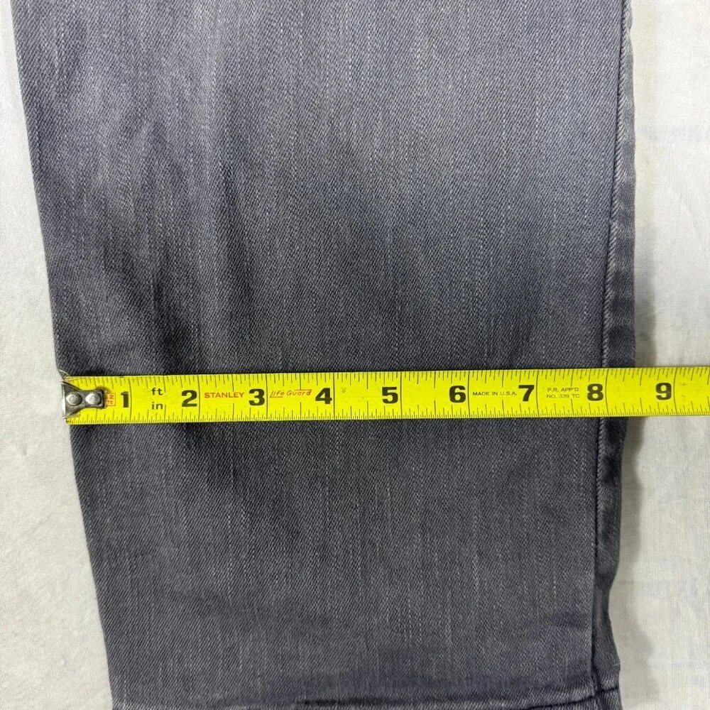 Levi's 511 Straight-Leg Jeans Mens Gray Denim Charcoal Wash Outdoor Size W42 L30